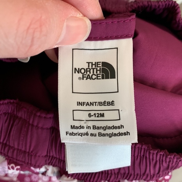 NWT North Face purple owl printed infant snow pants sz 6-12 months - Picture 7 of 7